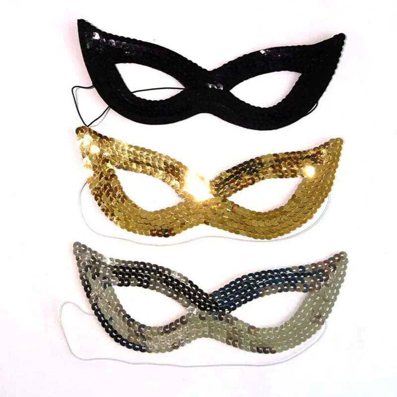 Women Girl Sequins Sexy Fox Ca - Respirator Half Face のレビューと価格
