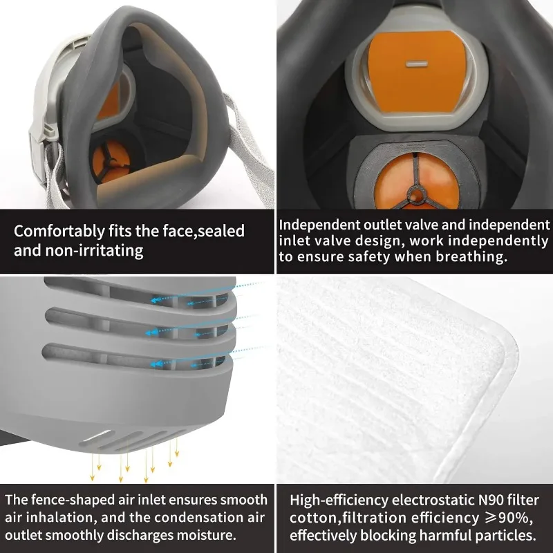 Dust Mask +20pcs Filter Cotton - Dust Mask Construction のレビューと価格