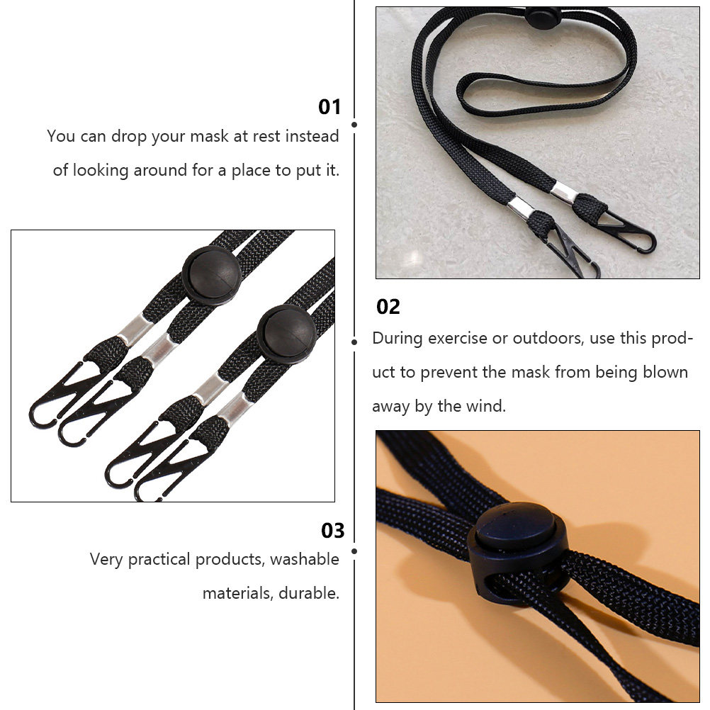 12Pcs Face Mask Lanyard Anti-F - Mask Ear Saver Strap のレビューと価格