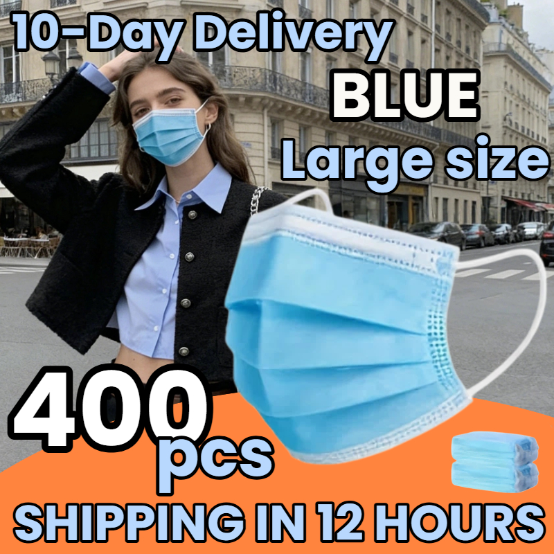 Delivery in 10 Days! 400Pcs Th - Disposable Mask Blue のレビューと価格