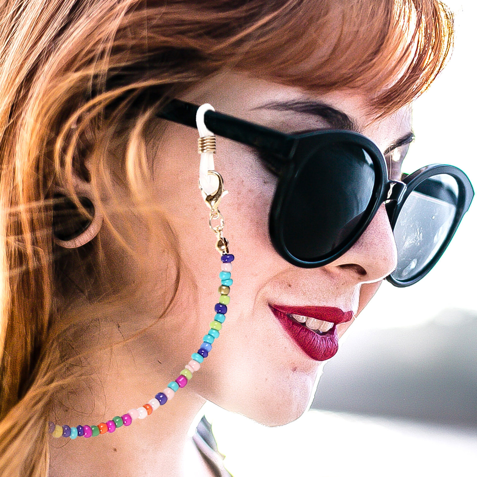 5Pcs Eyeglass Chains Beaded Fa - Mask Chain Holder のレビューと価格