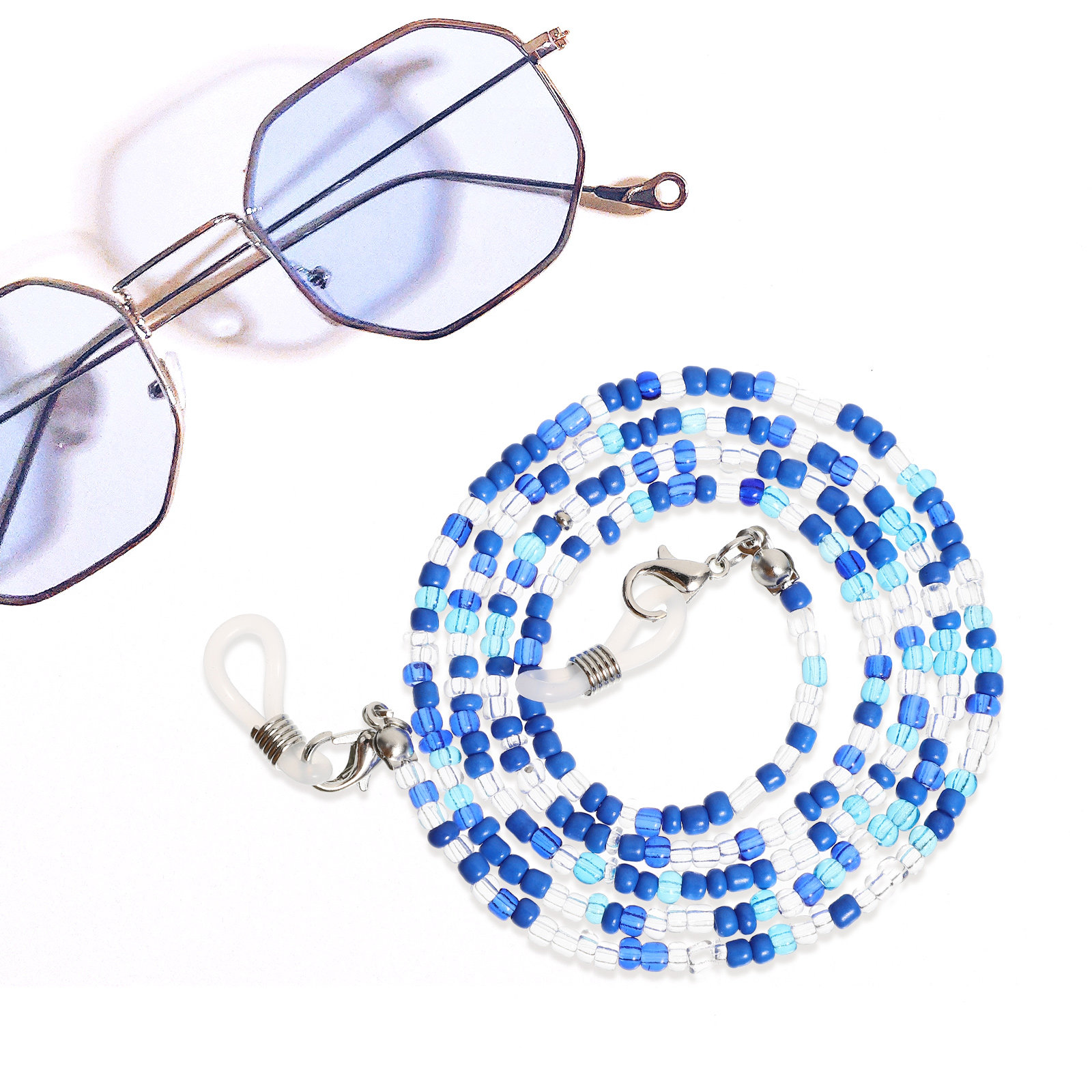 5Pcs Eyeglass Chains Beaded Fa - Mask Chain Holder のレビューと価格