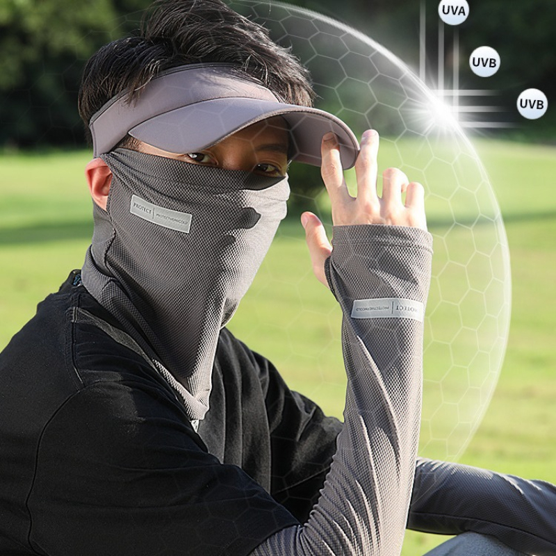 2Pcs Set Sun UV Protection Arm - Sports Mask Breathable のレビューと価格