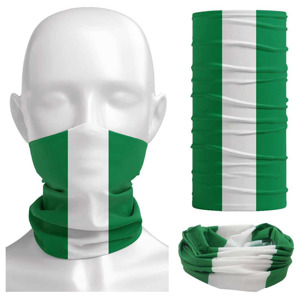 Nigeria Flag Bandanna Women Ne - Neck Gaiter Face Cover のレビューと価格