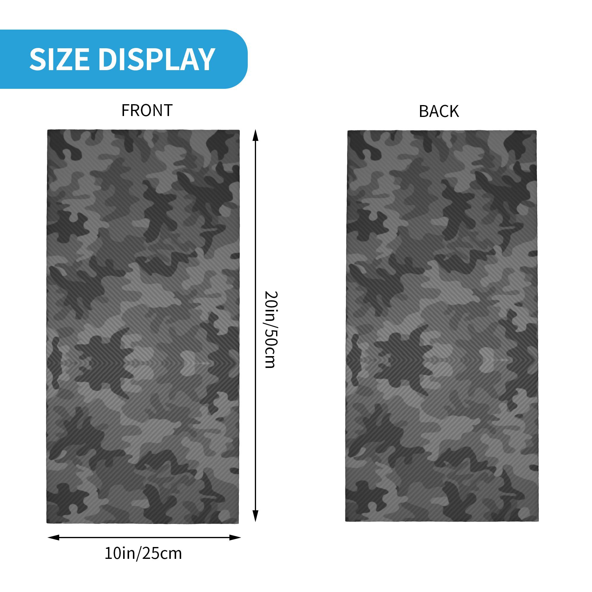 Custom Carbon Camo Bandana Nec - Neck Gaiter Face Cover のレビューと価格