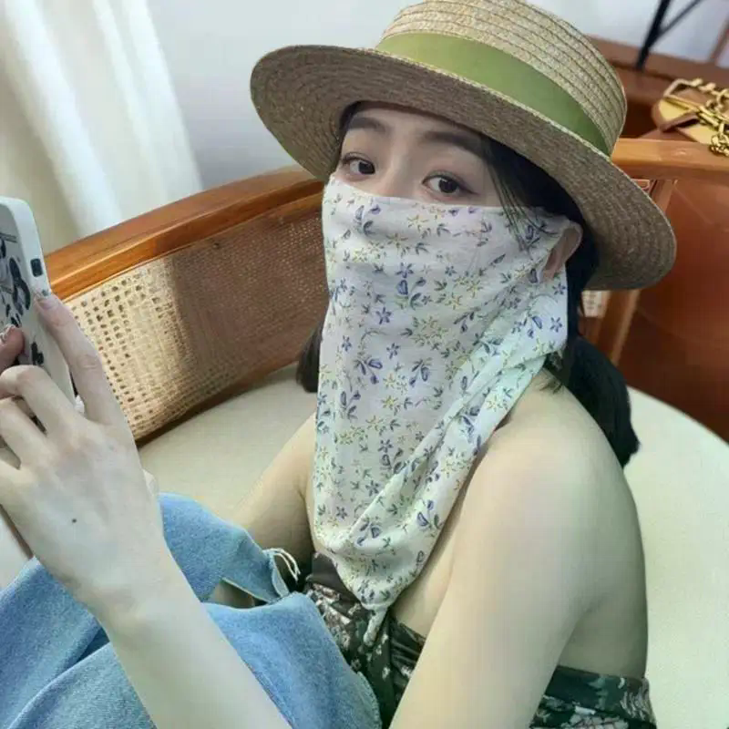 Flowers Summer Sunscreen Mask  - Kids Face Mask のレビューと価格