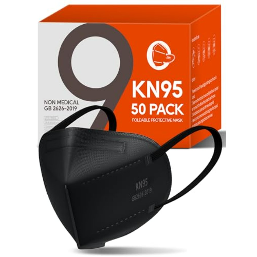 KN95 Face Masks 50 Pack for Ad - Black Face Mask Pack のレビューと価格