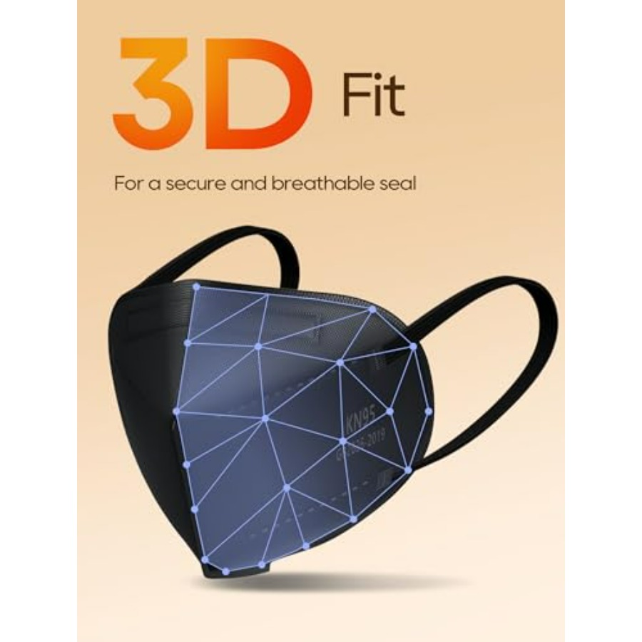 KN95 Face Masks 50 Pack for Ad - Black Face Mask Pack のレビューと価格