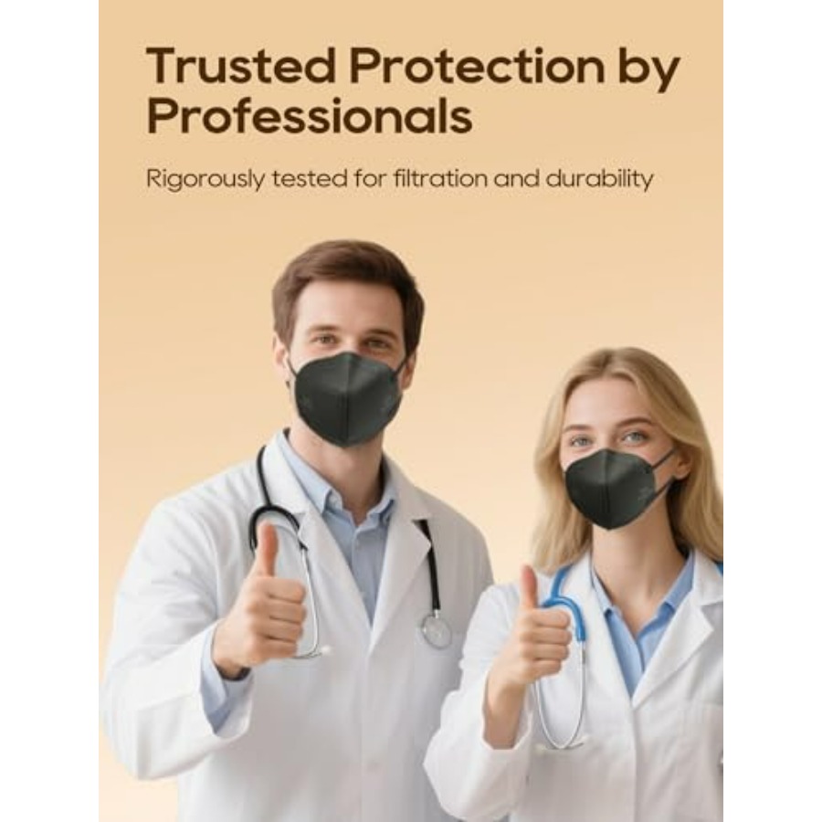 KN95 Face Masks 50 Pack for Ad - Black Face Mask Pack のレビューと価格