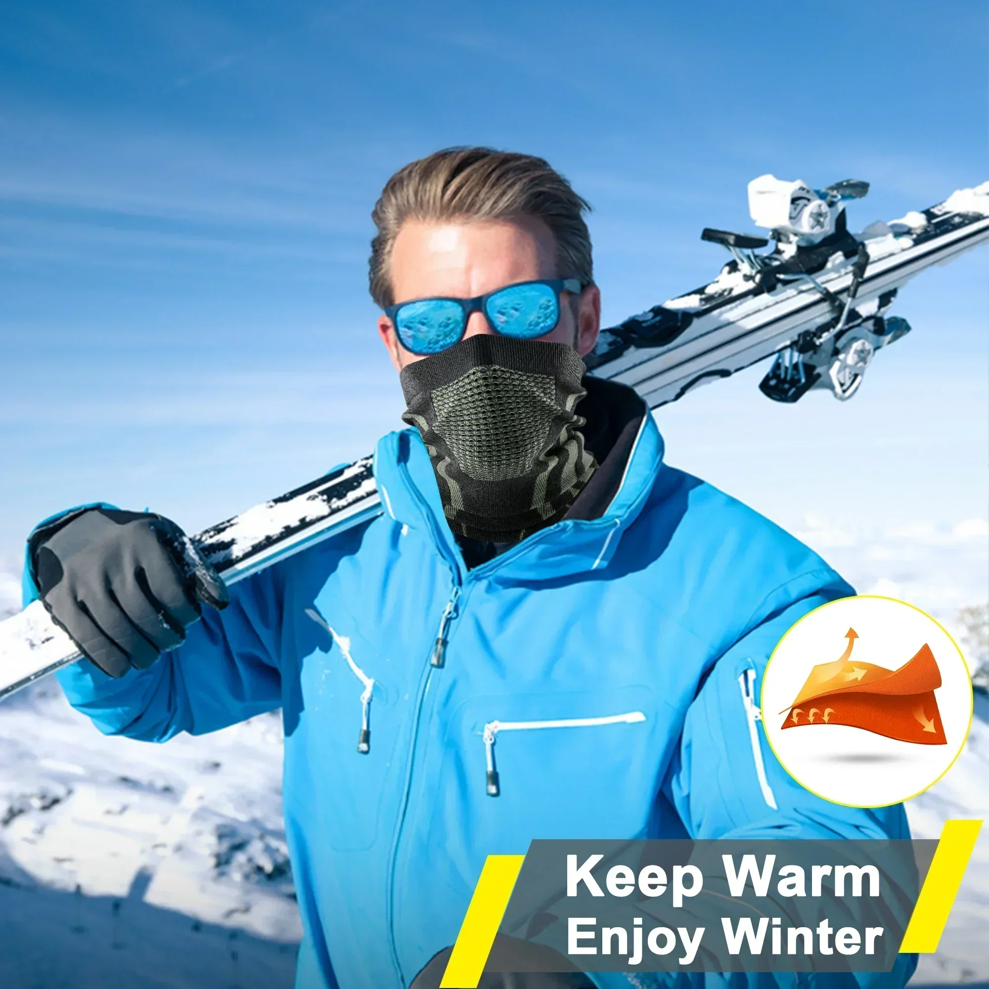 Winter Ring Tube Soft Bandana  - Neck Gaiter Face Cover のレビューと価格