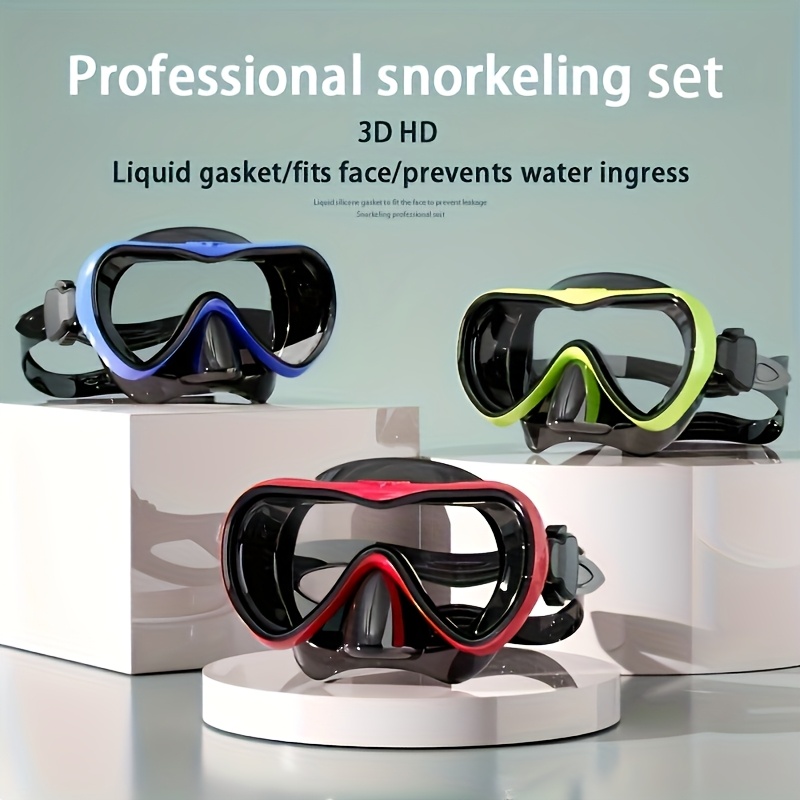 Adult Snorkel Mask, HD Tempere - Silicone Mask Bracket のレビューと価格